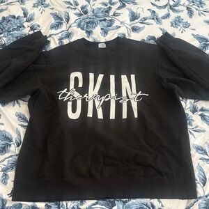 Black Graphic Sweatshirt